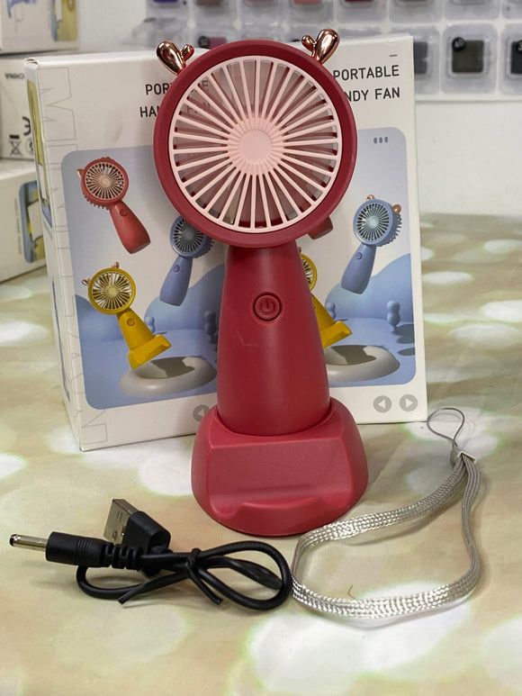 Red Portable Handy Fan