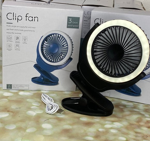 Clip Fan w/ LED Light